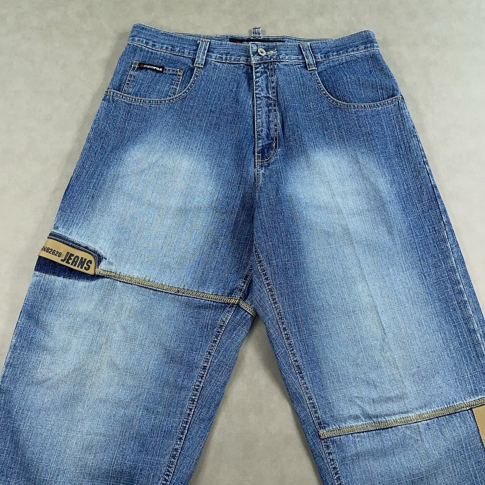 Vintage Y2k Southpole Baggy Jeans 36x34 Jnco Style Sk… - Gem